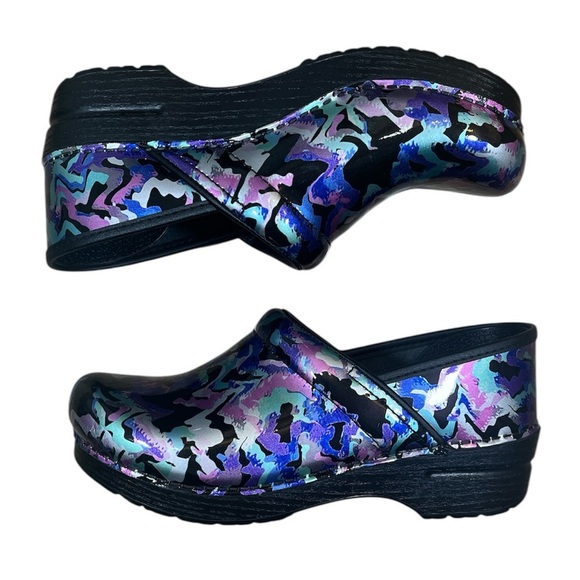 Dansko Shoes - New Dansko Professional Clogs Mermaid Print Patent Women's 39